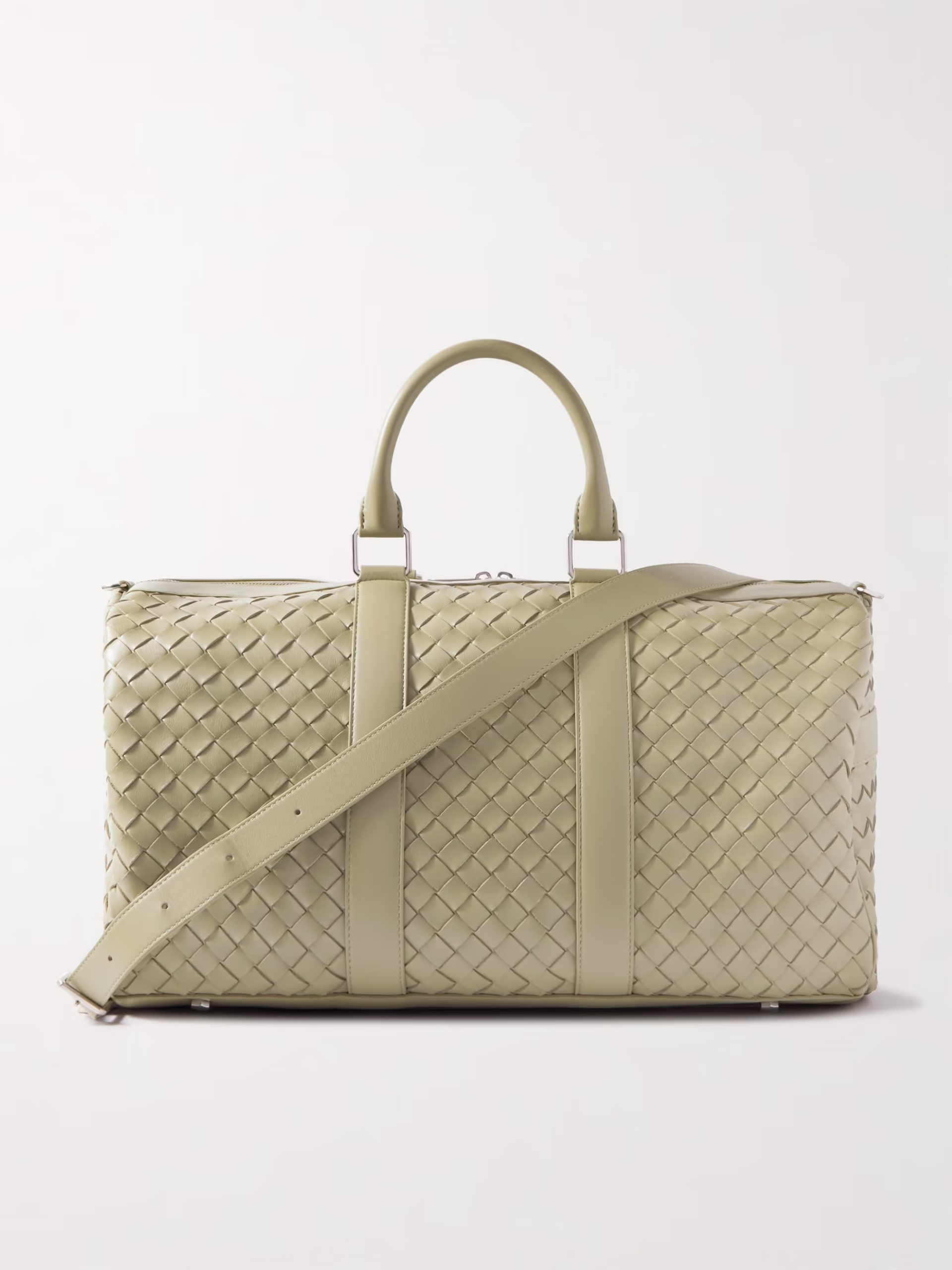 Bottega Veneta Intrecciato Leather Weekend Bag